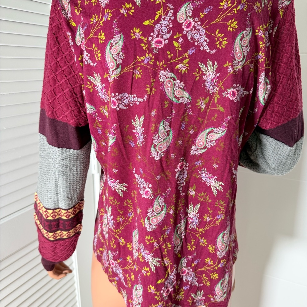 Sundance boho floral long sleeve top size large - Picture 8 of 12
